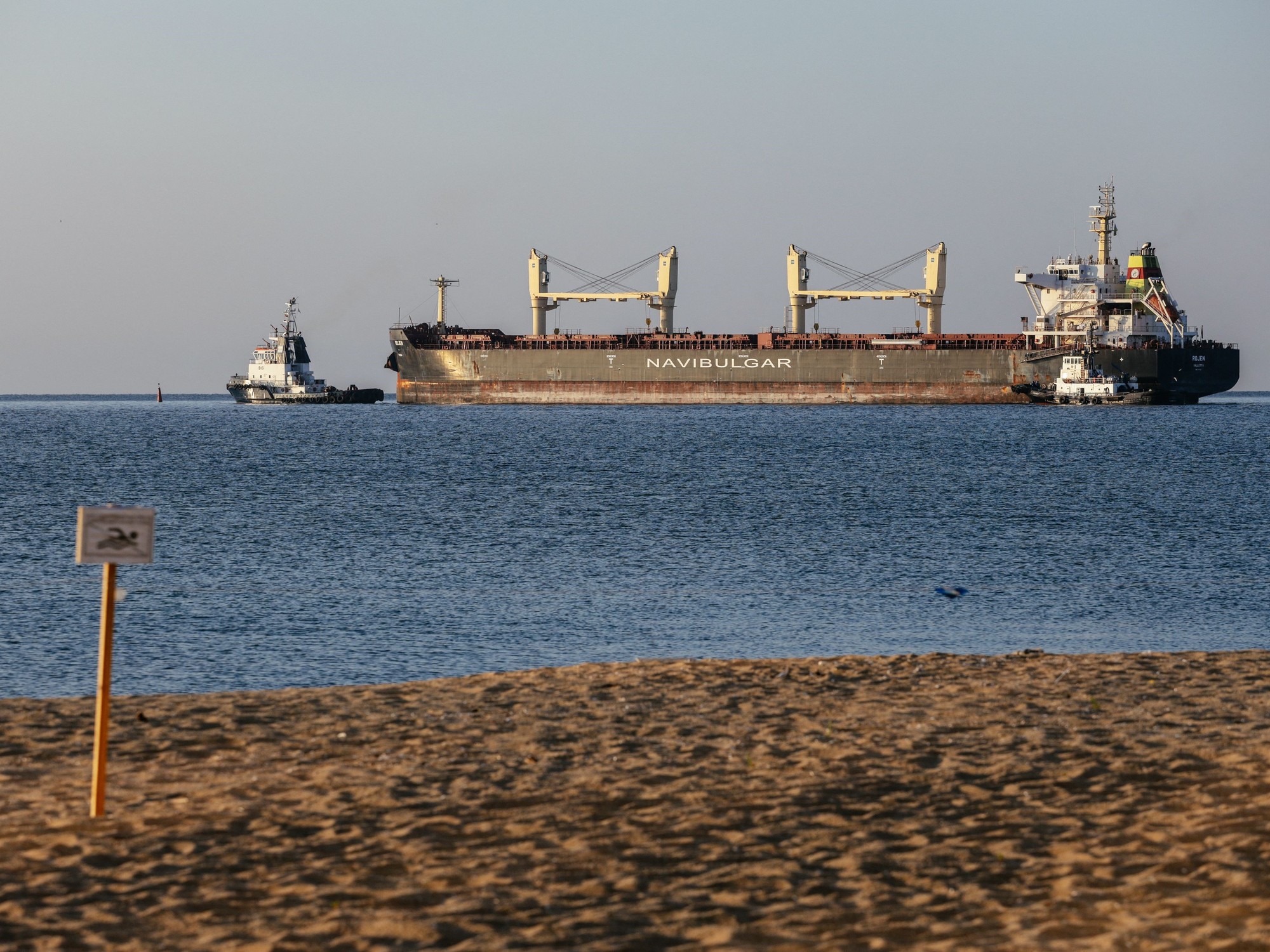 Acuerdo de alto el fuego entre Rusia y Ucrania en el Mar Negro.