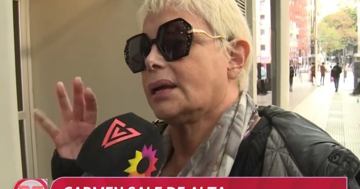Carmen Barbieri recibió el alta médica tras ser internada en terapia intensiva: "Estoy floja, pero bien"