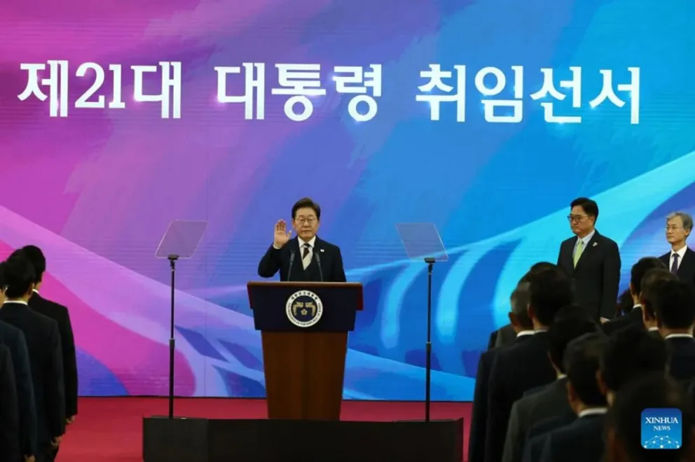 Lee Jae-myung asumió como presidente de Corea del Sur con promesas de unidad y desarrollo
