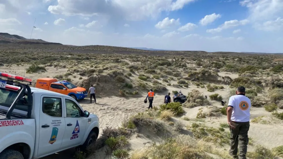Buscan en refugios de pescadores a la pareja comodorense desaparecida
