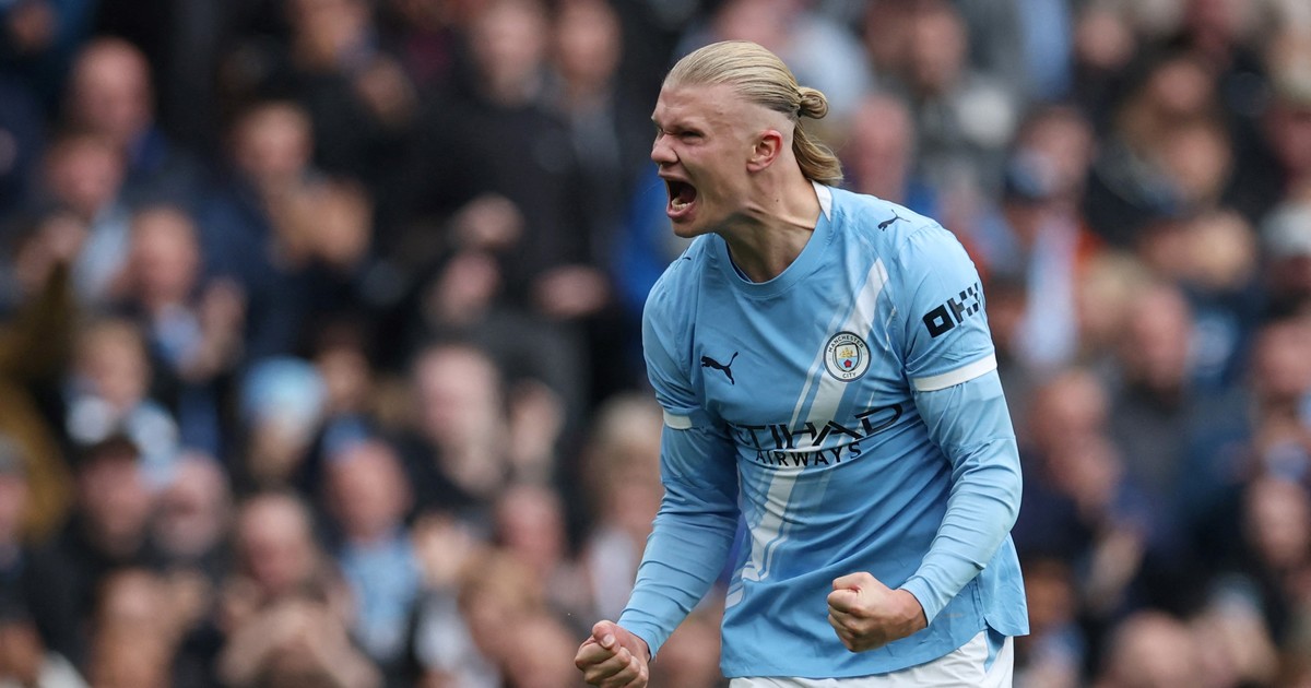 Haaland metió un doblete con el City y estiró su tremenda racha goleadora :: Olé