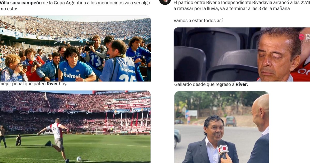 Los memes de la eliminación de River en Copa Argentina y la histórica clasificación de Independiente Rivadavia a la final :: Olé