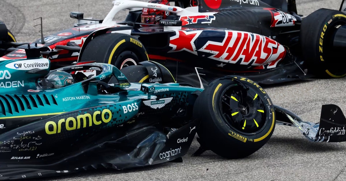Lance Stroll responsable de un accidente y penalizado para que cambie la parrilla de la carrera en Austin :: Olé