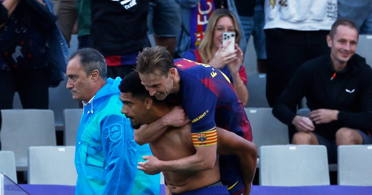 Triunfo agónico del Barcelona y locura de Flick: corte de mangas al árbitro, expulsión y no va al Bernabéu :: Olé