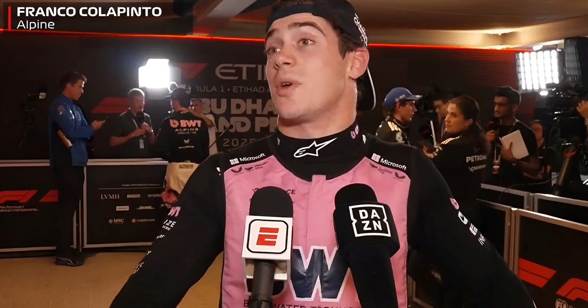 El desconcierto de Colapinto en Abu Dhabi: "No entiendo cómo empeoramos tanto" :: Olé