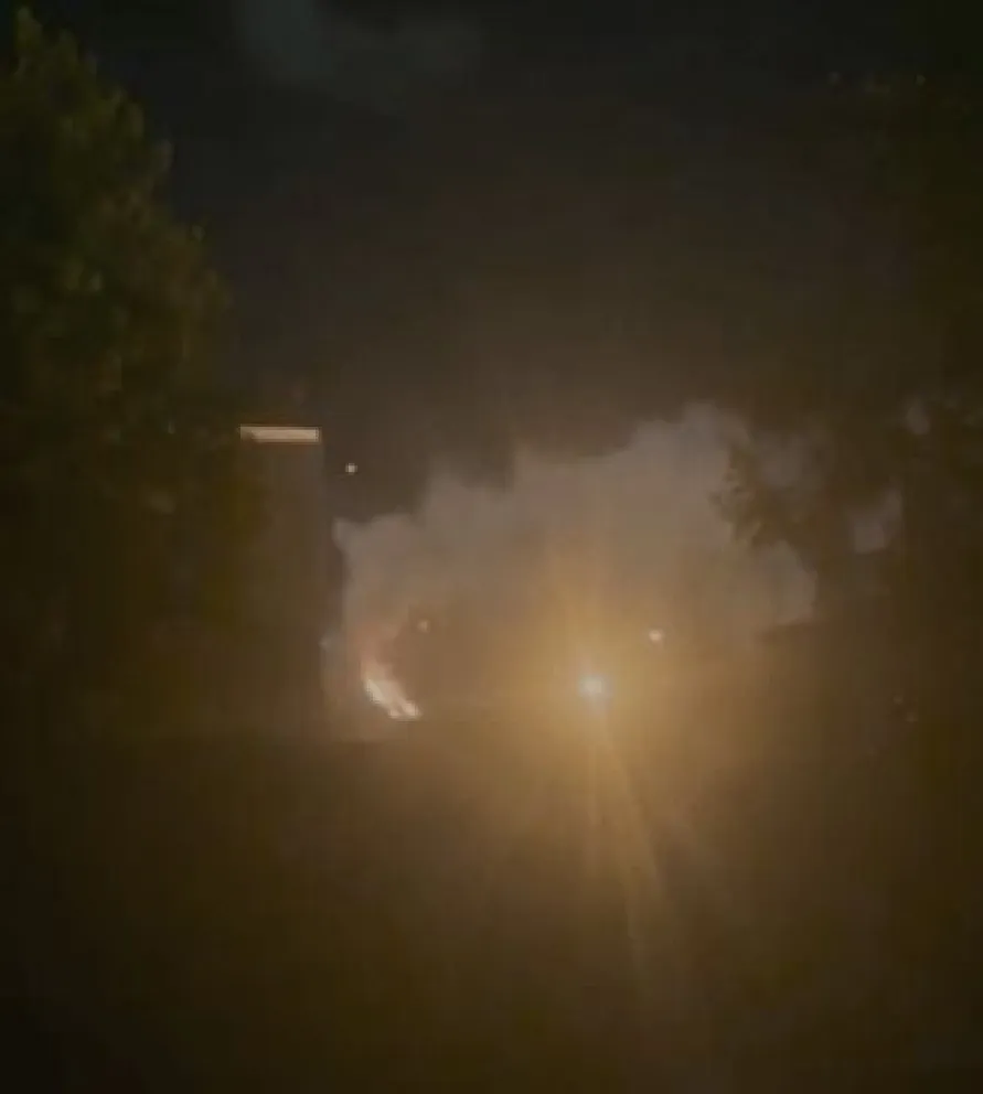 Incendio forestal en Bariloche durante la madrugada