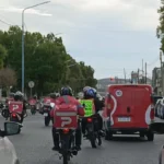 Los delivery rodaron reclamando "Justicia" por el motociclista arrollado por conductor alcoholizado