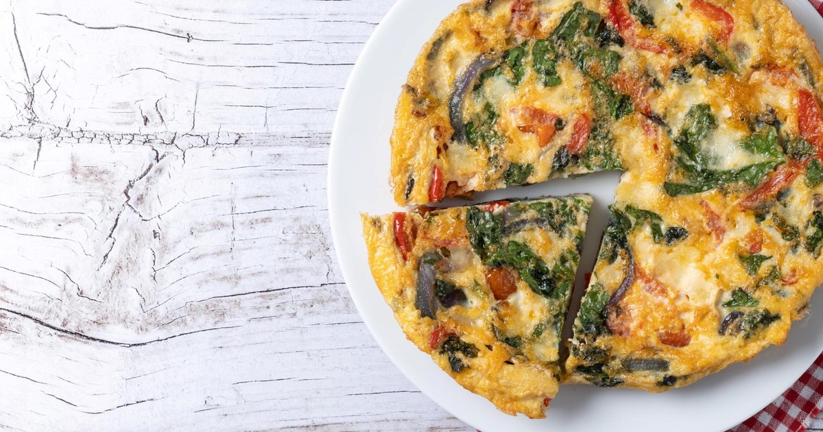 cómo preparar una tortilla de verdura al horno