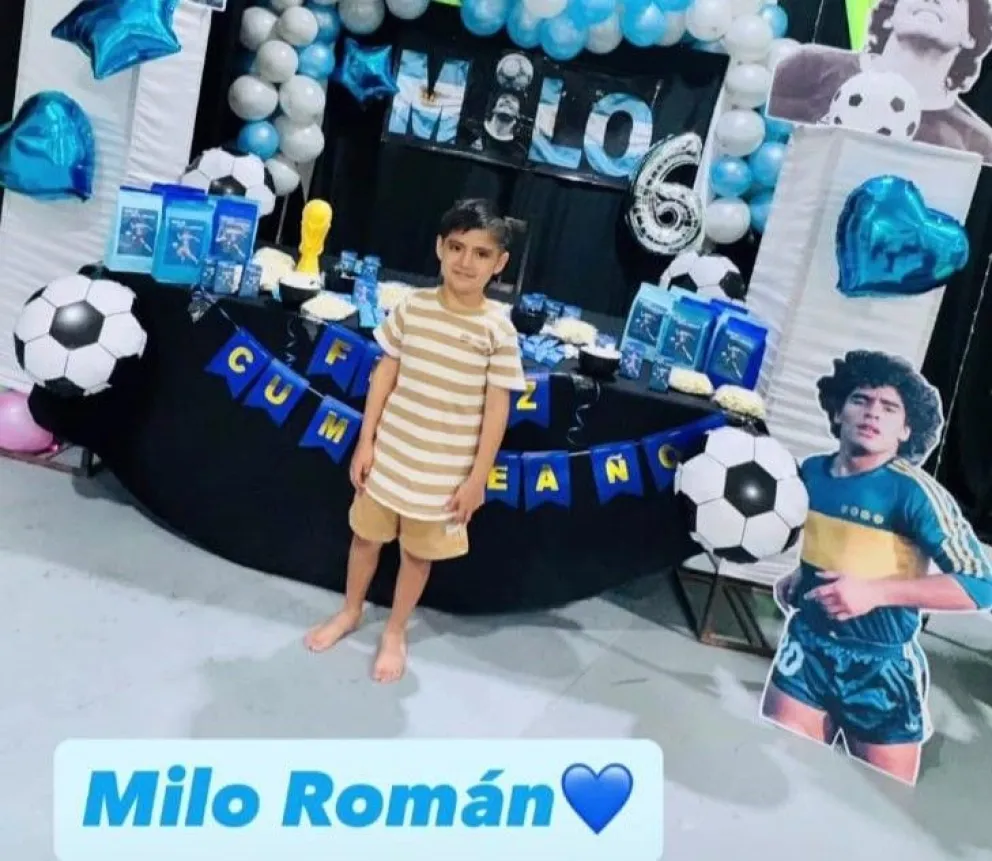 Dalma Maradona compartió una publicación de un niño comodorense fanático del Diego