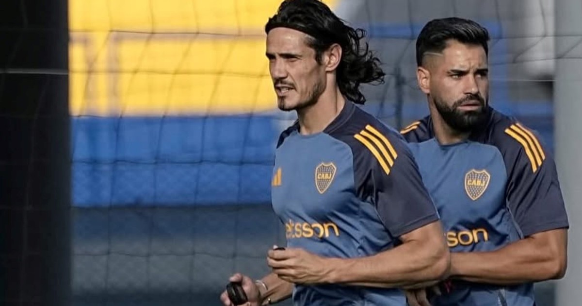 Cavani y Giménez, un pasito adelante en Boca Predio y ¿alguno llega al partido? :: Olé
