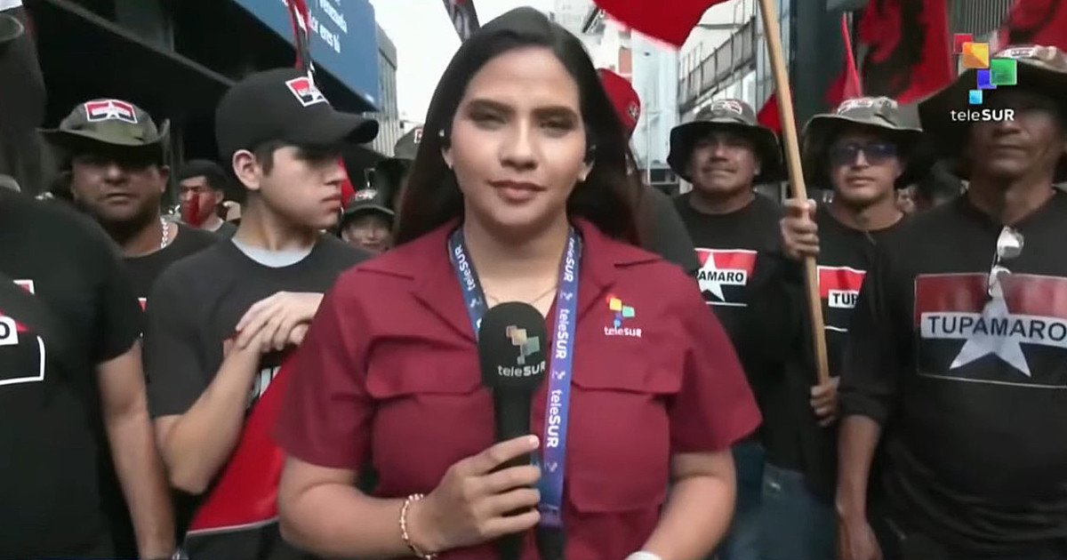 El periodismo militante de Telesur, contra “la agresión imperialista” en Venezuela