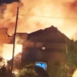 Explosión e incendio en una fábrica de productos químicos en San Fernando