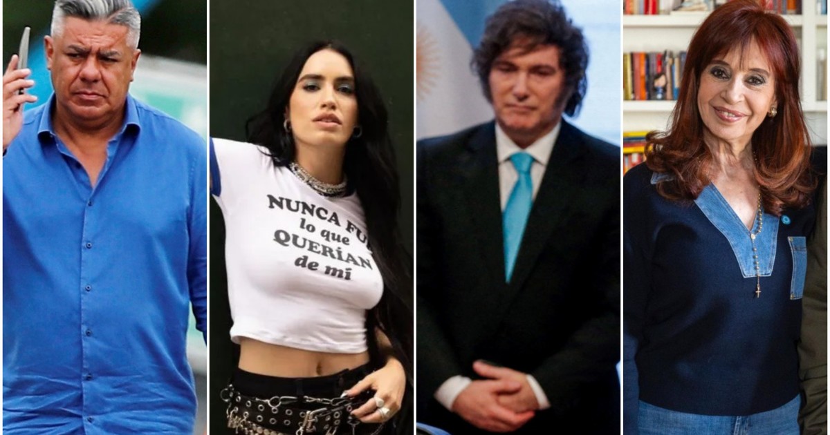 polémico ranking con las imágenes de 17 políticos, Lali Espósito y el Chiqui Tapia