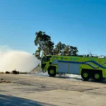 Una autobomba aeroportuaria circulará esta mañana por el centro de Comodoro