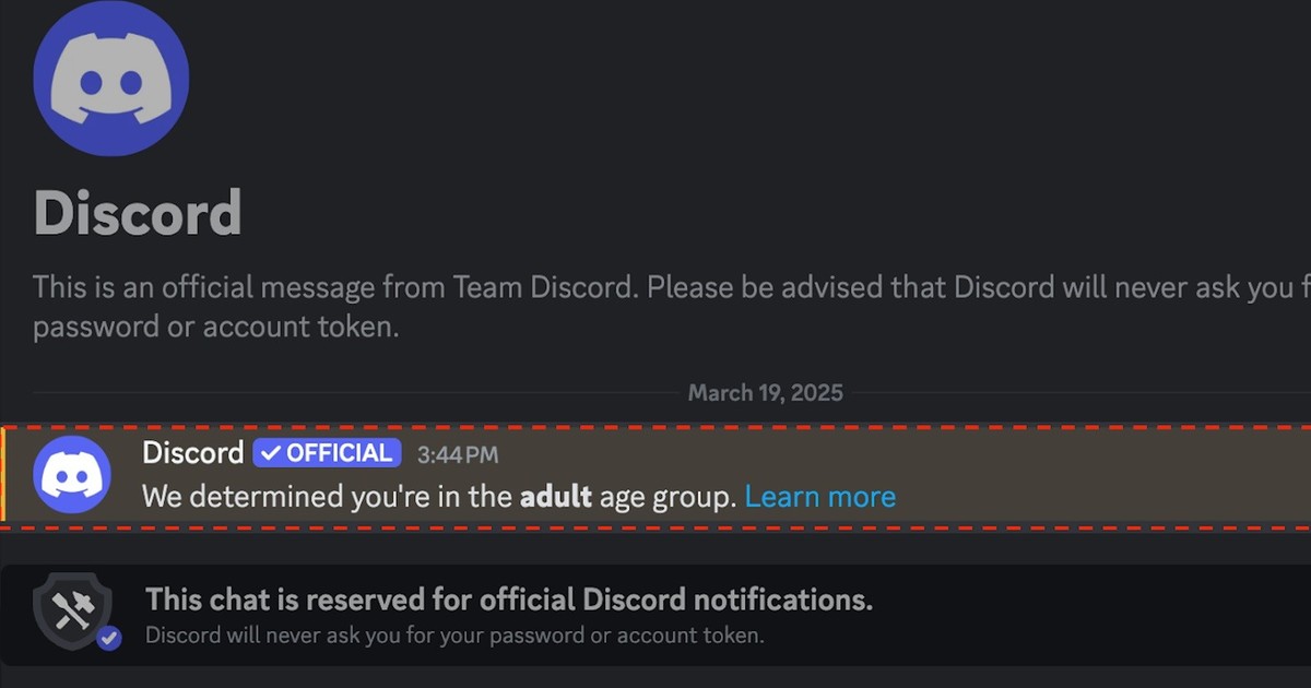 ¿Qué sucede si no completas la verificación de edad de Discord?